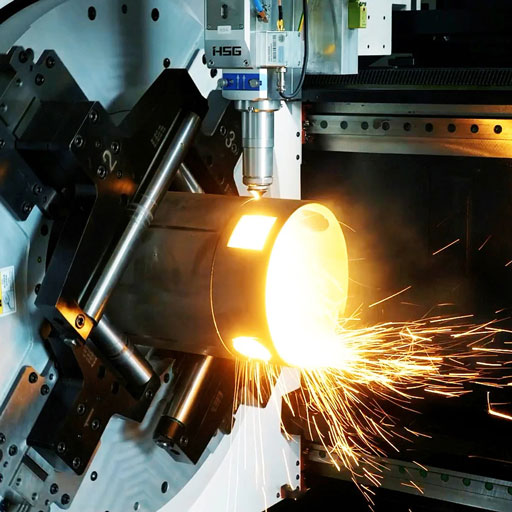Laser tube en action